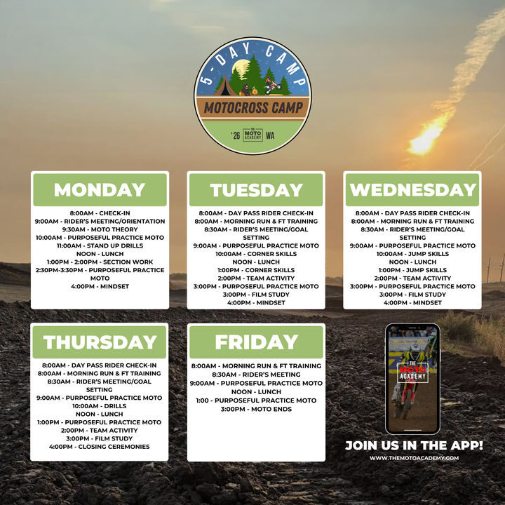 April 6th-10th, 2026 | Airway Heights MX 5 Day Camp | Airway Heights, WA