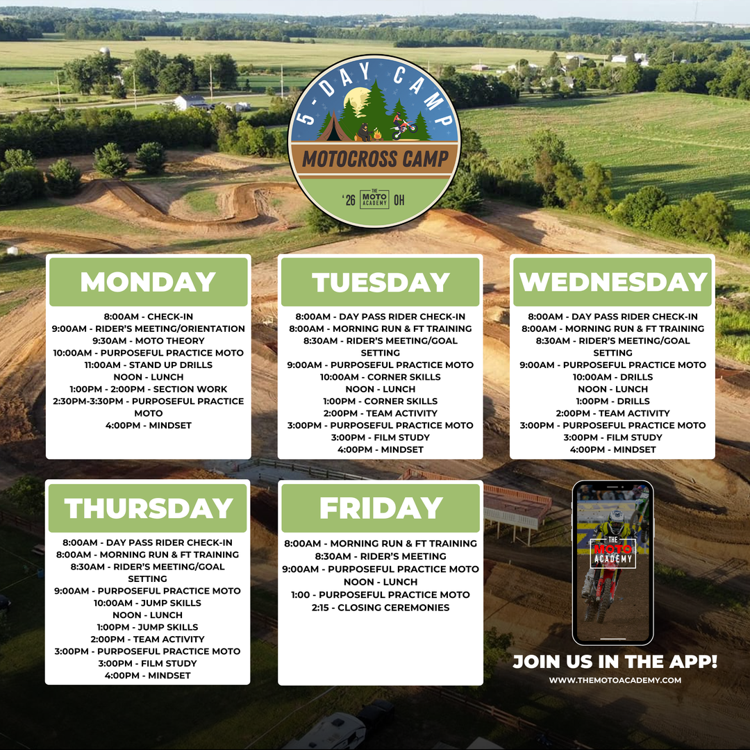 May 18th-22nd, 2026 | East Fork MX 5 Day Camp | New Vienna, OH