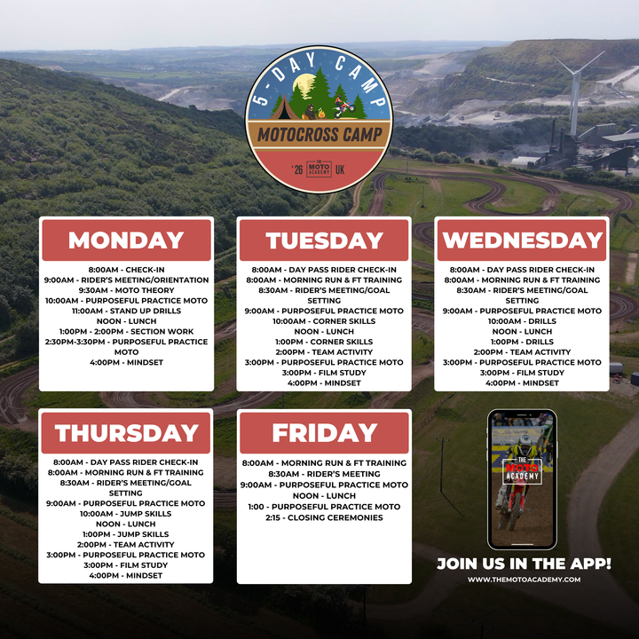 August 17th-21st, 2026 | Fraddon MX 5 Day Camp | Newquay UK