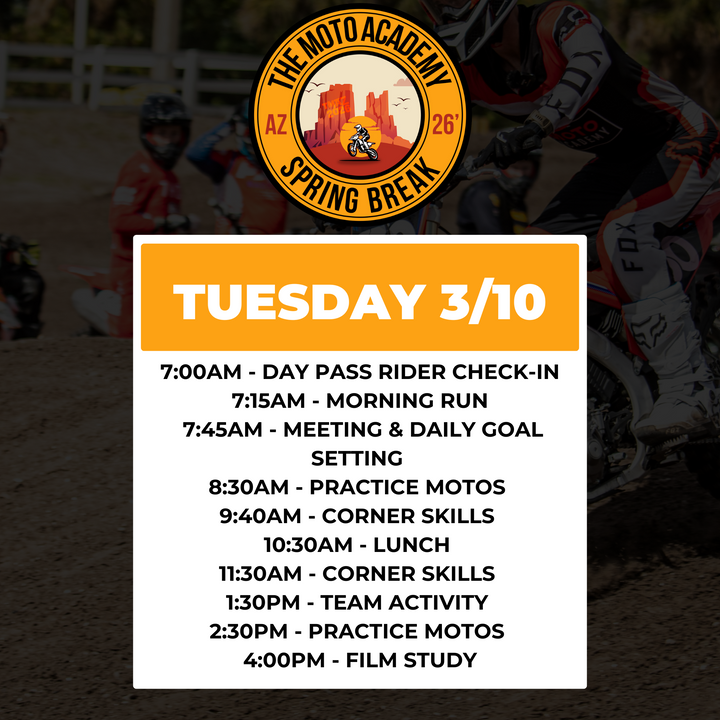 March 9-13 | Motoland MX Park Spring Camp | Casa Grande, AZ