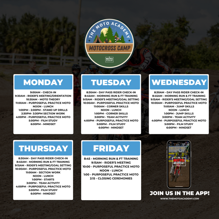 November 9th- 13th, 2026 | Wildwood MX 5 Day Camp | Kentwood, LA